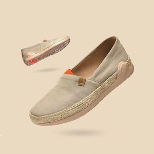 UIN Men's Slip Ons Walking Casual Loafers Comfortable Shoes (Marbella Khaki)